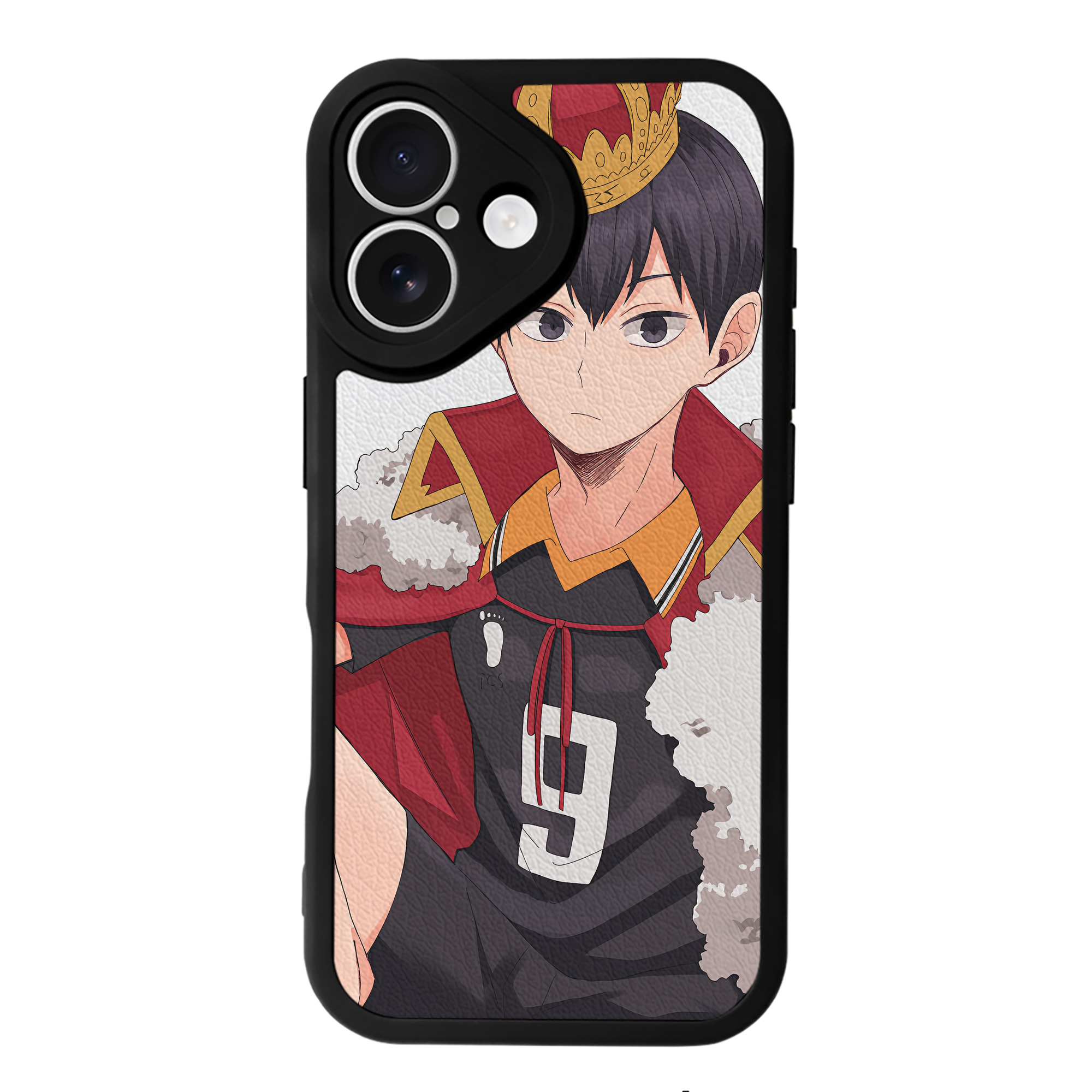 （画像用） ハイキュー!! Haikyu!! 【iPhone 16シリーズ対応】シリコンスマホケース（レザー調） 材質：シリコン